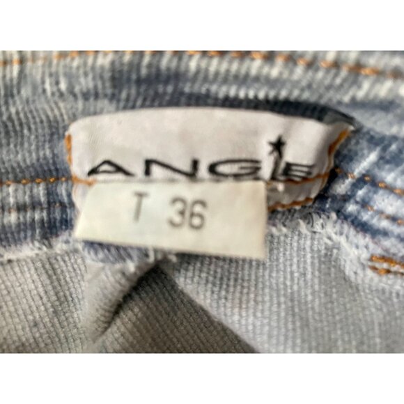 Vintage 1970s Corduroy Patch Pockets Roller Skimp Jeans by Angie Made in France. - Picture 8 of 10